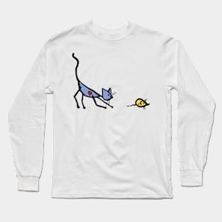 Cat chasing Mouse Long Sleeve T-Shirt